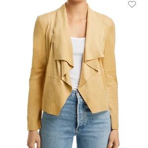 NWT Bagatelle collection faux suede drape front jacket